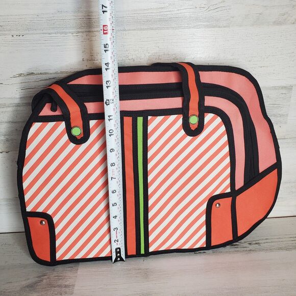 Charm Co. Toon Packs Pop Art 2D 3D Cartoon Anime Flat Shoulder Laptop Bag NICE - Picture 9 of 10